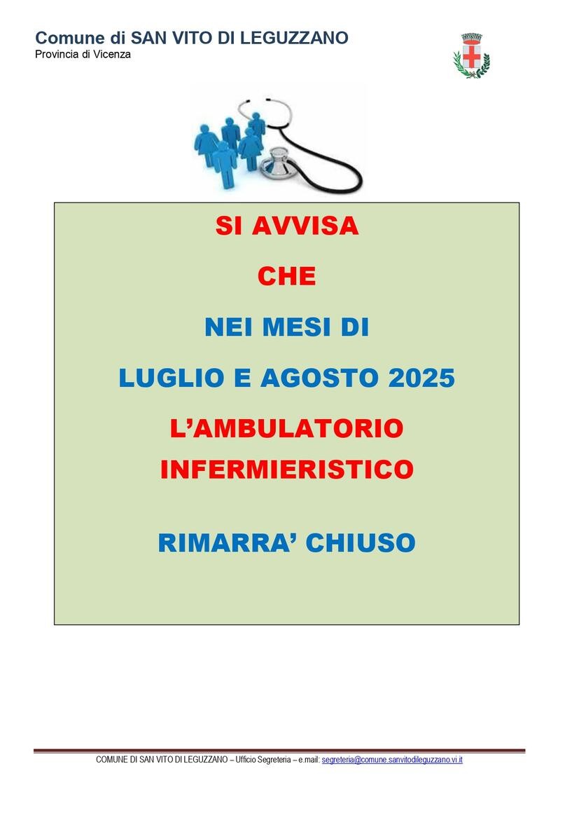 Immagine: ambulatorio chiuso