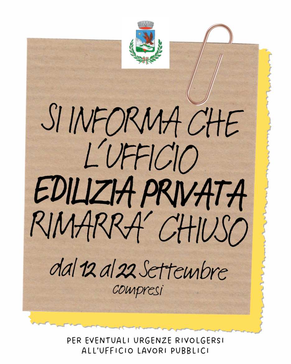 Immagine: chiusura ufficio EP
