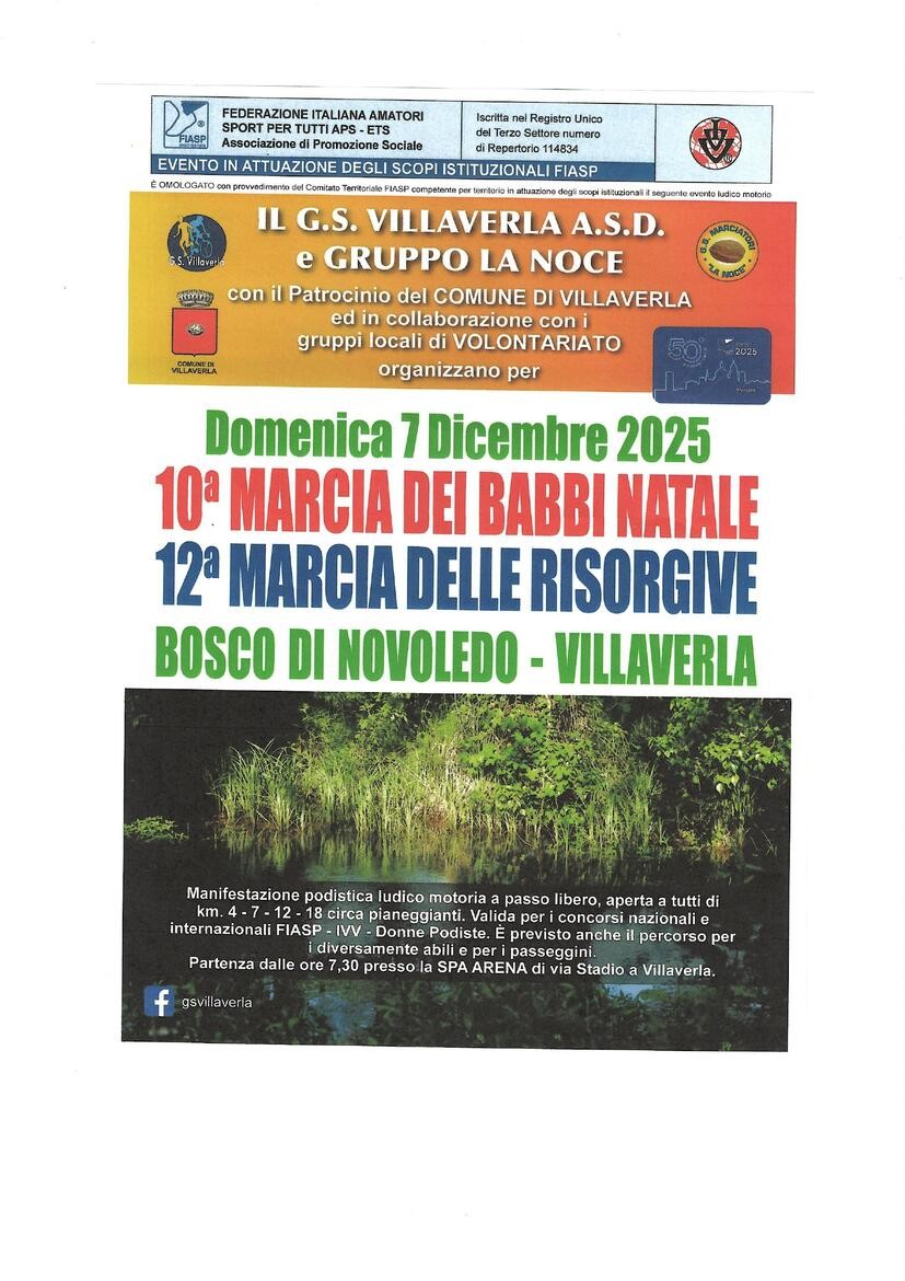 Immagine: 10ª Marcia dei Babbi Natale - 12ª Marcia delle Risorgive