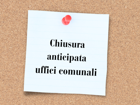 Immagine: Immagine chiusura anticipata 