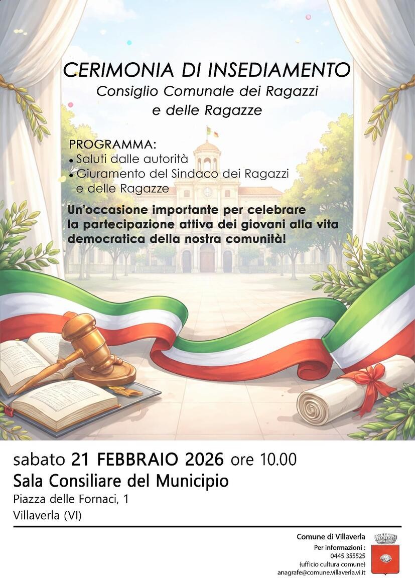 locandina cerimonia di insediamento CCRR