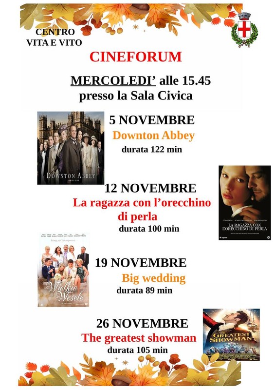 Immagine: cineforum novembre 2025