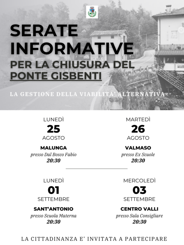Immagine: chiusura ponte gisbenti