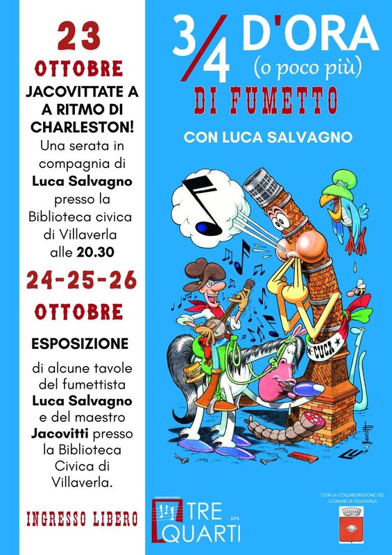Immagine: 3/4 D'Ora ( o poco più ) Di Fumetto - con Luca Salvagno