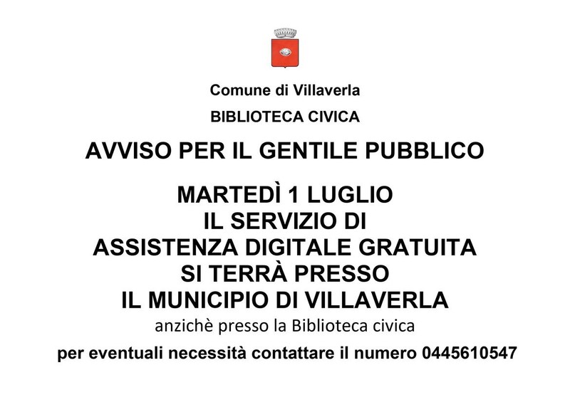 Immagine: Avviso Biblioteca