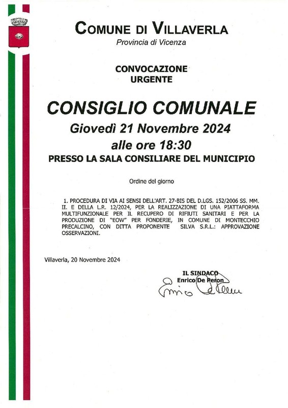 Immagine: Convocazione urgente
