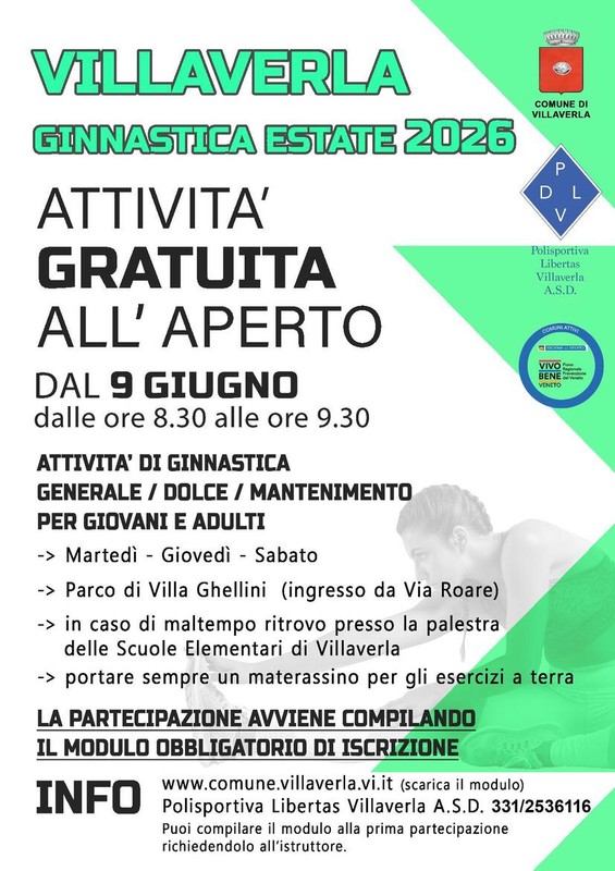 ginnastica estate 2026
