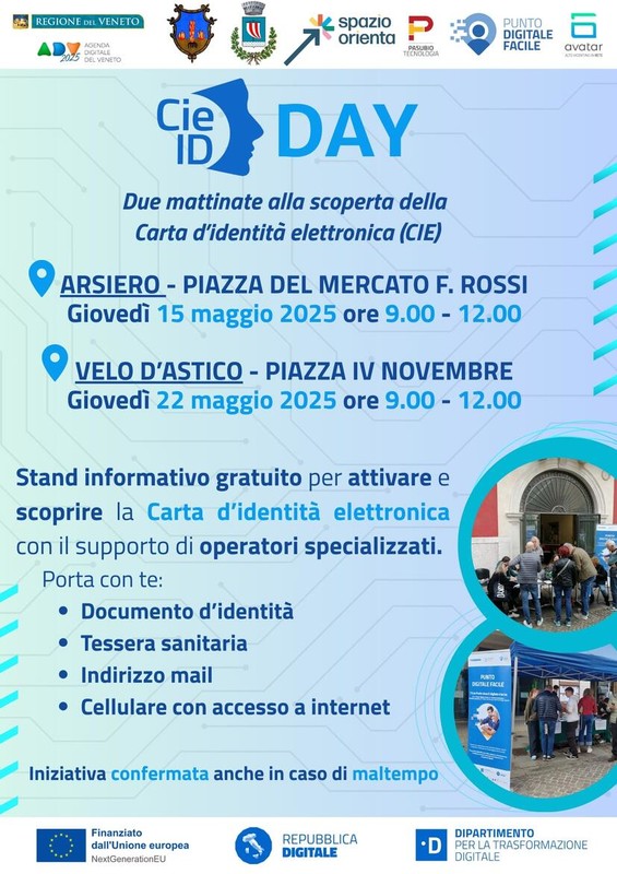 Progetto Avatar: Corso di formazione - "CIE-day: una mattinata dedicata alla Carta d'identità Elettronica" Progetto Avatar: Corso di formazione - "CIE-day: una mattinata dedicata alla Carta d'identità Elettronica"