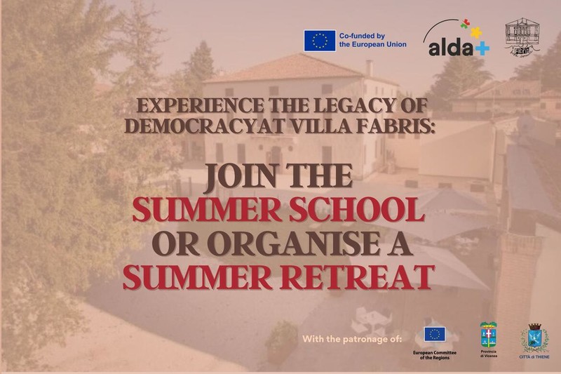 Immagine: Locandina evento "Join the summer school or organise a summere retreat"