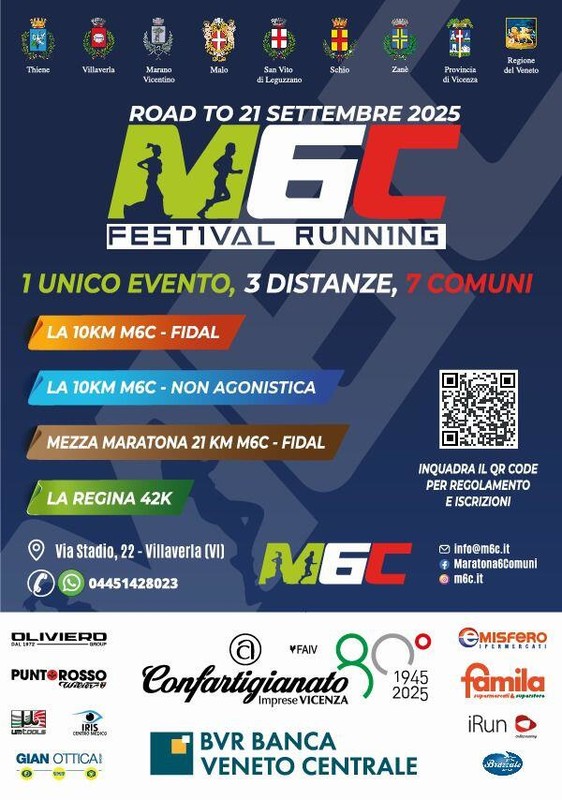 Immagine: locandina maratona 6 comuni