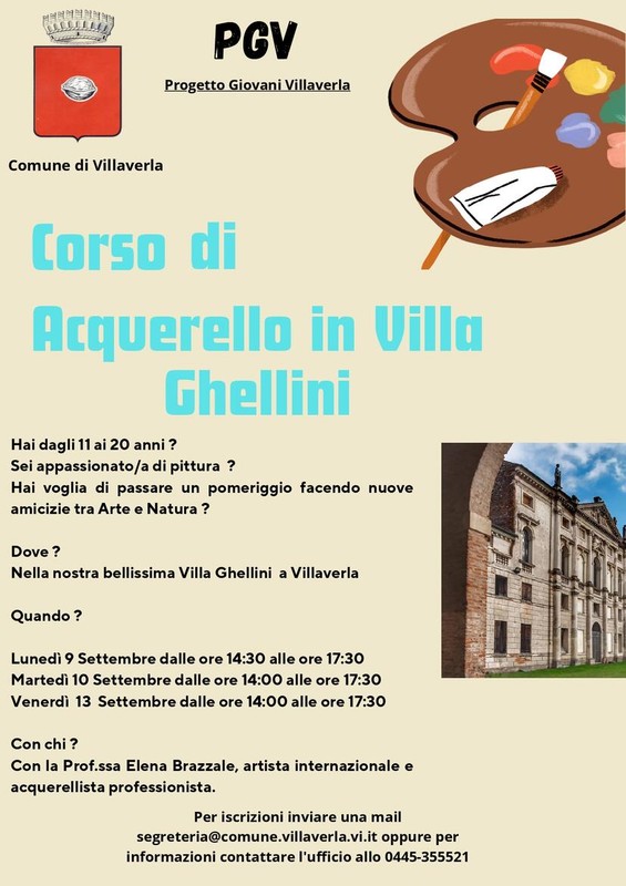 Immagine: Locandina Progetto Giovani Villaverla 