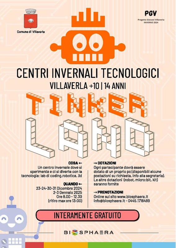 locandina centri invernali tecnologici tinker land