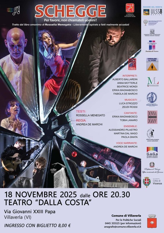 " Schegge. Per favore, non chiamateli uomini ! " - Spettacolo teatrale contro la violenza di genere